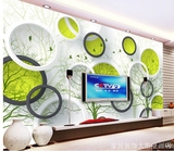 无缝壁画壁纸定制环保绿色圈圈壁纸3d立体墙布客厅电视沙发背景墙