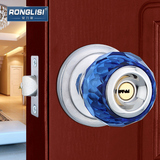 荣力斯 施华洛式水晶球形门锁室内实木门锁卧室房门锁球锁球形锁