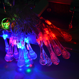 LED灯串 圣诞节装饰彩灯 聚会装饰 彩灯情人浪漫七彩装饰水滴灯串
