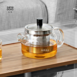 尚明正品耐热玻璃茶壶功夫茶具不锈钢内胆过滤花茶泡茶壶S048包邮