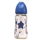 日康 PPSU宽口径吸管奶瓶330ml 新生婴儿防胀气自动宝宝奶瓶正品