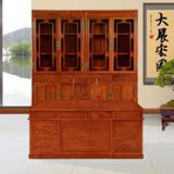 中式古典红木办公家具 进口非洲花梨木书桌书柜 高档全实木大班台