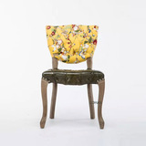 LOHAS 美式乡村 法式欧式复古拉扣铆钉布艺 餐椅 书椅 梳妆化妆椅