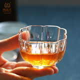 耐热玻璃杯品茶杯 透明水晶品茗杯小酒杯咖啡杯 花茶杯 出口日本