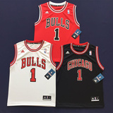 篮球服美国正品NBA篮球衣芝加哥公牛队罗斯/诺阿/柯克运动服背心