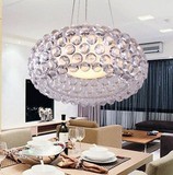 意大利米兰设计圆形水珠吊灯客厅餐厅卧室灯欧式水晶珠圆球吸顶灯