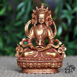 紫铜鎏金 长寿佛 佛像 密宗 尼泊尔铜鎏金 含真金 长寿佛像