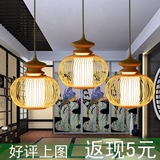 日式单头创意现代餐饭厅卧室简约韩式楼道小吊灯床头灯过道灯茶楼