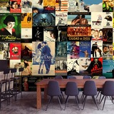 欧美复古电影明星海报大型壁画服装店橱窗酒吧KTV咖啡厅墙纸壁纸