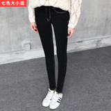 2016高腰黑色牛仔裤女显瘦超弹小脚裤韩版女士铅笔裤秋季长裤