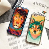 动物狮子iphone6s手机壳苹果6plus全包电镀软胶壳5.5s硅胶保护套