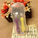 日本进口KJC EDISON爱迪生不锈钢儿童叉子叉勺套装带盒宝宝餐具