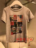 现货代购GUESS盖斯儿童装专柜正品16夏装男童短袖T恤GKRA537N8B