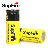 SupFire神火 原装正品26650充电锂电池3.7V 大容量强光手电筒专用