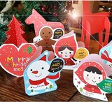 贺卡韩国创意diy祝福小卡片可爱迷你新年贺卡圣诞节贺卡批发