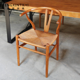 藤信实木餐椅北欧现代简约椅电脑椅家用休闲椅书房客厅实木Y椅子