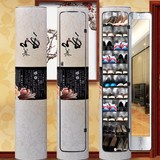 创意360度旋转鞋柜 简约现代门厅柜鞋架圆形圆柱欧式中式多功能柜