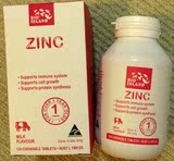 澳洲BIOISLAND Zinc天然婴童补锌片全阶段120粒 免疫力 非仿品