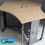 厂家直销异形网吧电脑桌钢化玻璃网吧桌椅蜂窝网咖办公桌自由组合