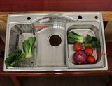 正品普乐美水槽 DS316A 304不锈钢水槽 厨房洗菜盆 大单槽
