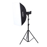 神牛 摄影器材DE400W单灯柔光箱含灯架 柔光棚影室闪光灯摄影棚