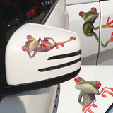 创意壁虎汽车贴纸避祸个性搞笑卡通青蛙防水仿真车身装饰划痕遮挡