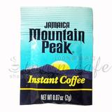 包邮牙买加进口MOUNTAIN PEAK摩品顶级速溶蓝山速溶黑咖啡2g一包