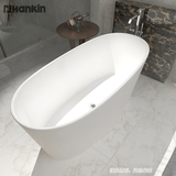 人造石浴缸 环保型独立式浴缸 酒店工程浴缸 铝质石浴缸 HA8602