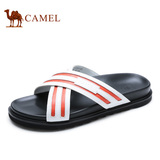 Camel/骆驼男鞋 2016新款夏季日常休闲头层牛皮时尚舒适拖鞋