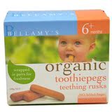 澳洲直邮代购Bellamy's贝拉米磨牙棒磨牙饼干有机婴儿辅食6个月+