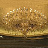 大型工程酒店水晶灯大堂现代吸顶LED宾馆定制餐厅欧式别墅大吊灯