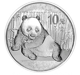 2015年熊猫银币1盎司 熊猫1盎司银币 熊猫银币熊猫纪念币 裸币