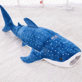 蓝鲸鱼公仔抱枕靠垫海豚鲨鱼毛绒玩具手捂情侣礼物