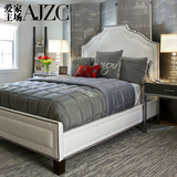 爱家主场皮艺床1.8米软床美式床家具简约现代床 双人床欧式 皮床