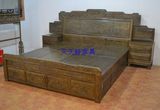 厂家直销 红木家具古典鸡翅木大床实木床双人床1.8米 花梨木大床