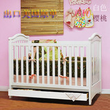 出口AFG婴儿床 送大抽屉 送小床门 实木双胞胎婴儿床 CRIB儿童床
