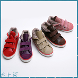 特韩国进口童鞋代购进口现货男童女童保暖冬加绒高帮帆布鞋 板鞋