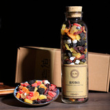 一伯花果茶蓝莓物语德国原装进口水果茶果粒茶情深200g玻璃瓶装