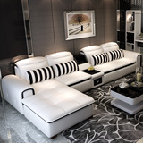 皮沙发 真皮沙发时尚客厅组合沙发大小户型皮艺沙发 创意转角沙发