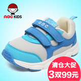 【3双99元】abc儿童运动鞋童鞋男童宝宝透气机能鞋时尚潮跑步鞋
