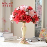 韩式浪漫新婚台灯卧室床头灯欧式时尚创意宜家玫瑰花灯结婚送礼物