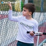 Discovery童装户外男童女童2016春新纯棉长袖圆领T恤DK5074塰