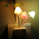 LED光控感应夜灯七彩变色创意节能蘑菇月光兔小夜灯卧室床头灯25