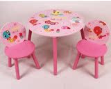 新品特价儿童木制桌椅套学习桌吃饭桌椅套玩具桌一桌二椅画画桌