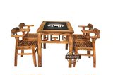 厂家直销 碳化实木燃气火锅桌子 柜式火锅桌椅组合特价定制批发