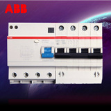 ABB断路器触电保护器 空气开关三相四线380V 4P63A总漏电保护器