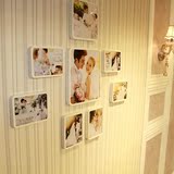 韩式8框亚克力照片墙相框墙创意组合相片墙婚纱艺术客厅相框挂墙