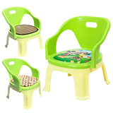 叫椅靠背会叫的椅子婴儿凳吃饭加厚加大卡通塑料宝宝小板凳儿童叫