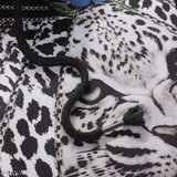 套头卫衣男春季新款动物豹子印花兜帽上衣纯色棉质休闲薄连帽外套