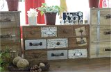 欧式复古实木创意家居收纳柜抽屉收纳箱10抽柜装饰柜首饰柜针线盒